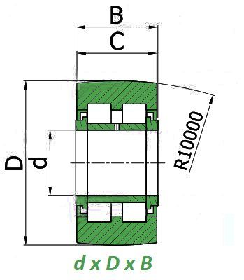 NNTR55X140X70-2Z INA